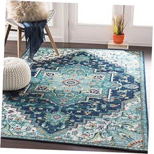 Mark&Day Area Rugs, 5x8 Metz Traditional Area 7'9" x 5'3" (Rectangular) Teal