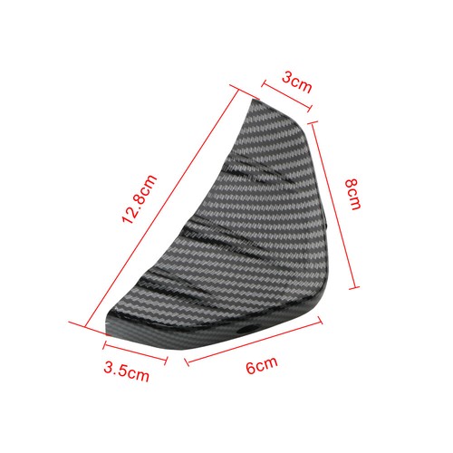 4x Car Carbon Fiber Rear Bumper Lip Diffuser Shark Fins Splitter Car Accessories - Picture 2 of 11