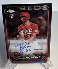 2024 Topps Chrome TJ Hopkins Rookie Auto Autograph RC Cincinnati Reds 