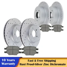 Front Rear Brake Rotors and Ceramic Pads for Chevy Cobalt Malibu HHR Pontiac G6
