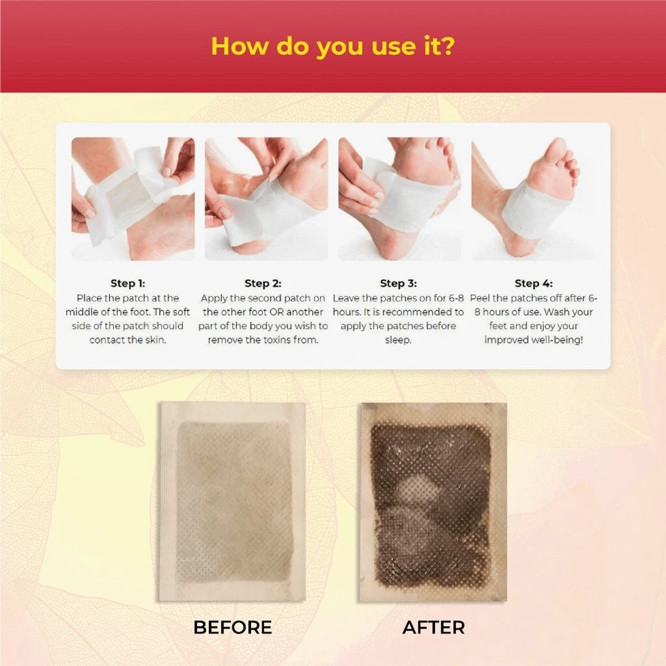 100% Authentic - Itsuki Red Pepper Lose Weight Naturally Foot Patch - Image 4 of 4