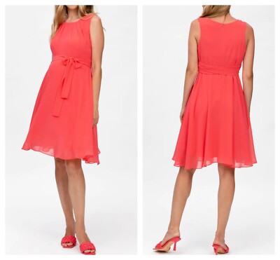 Pietro Brunelli Maternity Peach Lightweight Sleeveless Knee lenght Dress L