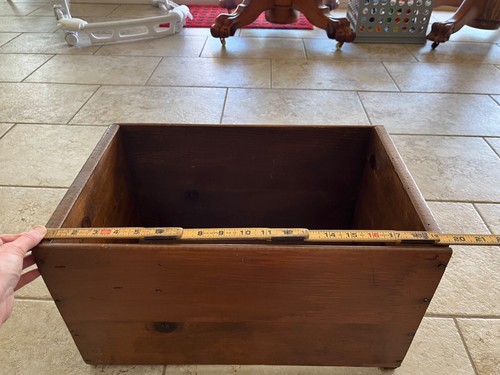 Wenoka Apples Primitive Wooden Apple Crate Wood Apple Crate Box Native American - Picture 9 of 9