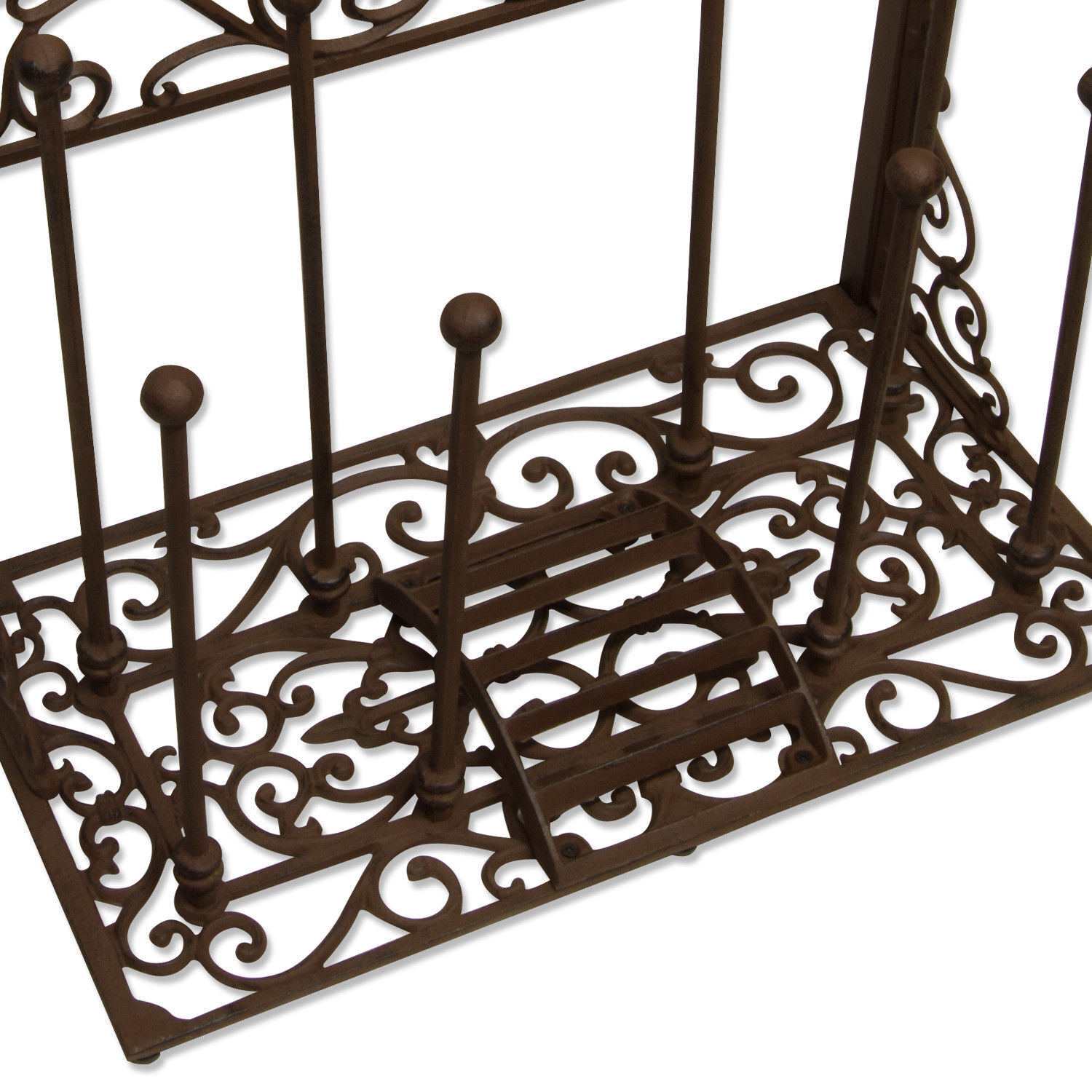 Woodside Cast Iron Boot Rack Organizer Storage Shoe Wellington Holder