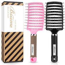 Curved Vented Detangling Hair Brushes, Professional Vent Styling Brush