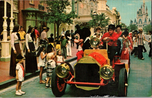 AK Mickey Mouse Feuerwehr Main Street USA Walt Disney World FL Chrom - Bild 1 von 2