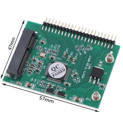 MSATA MINI PCI-E SATA SSD solid state drive to 5V 1.8/2.5 inch IDE 44pin male - Picture 4 of 6