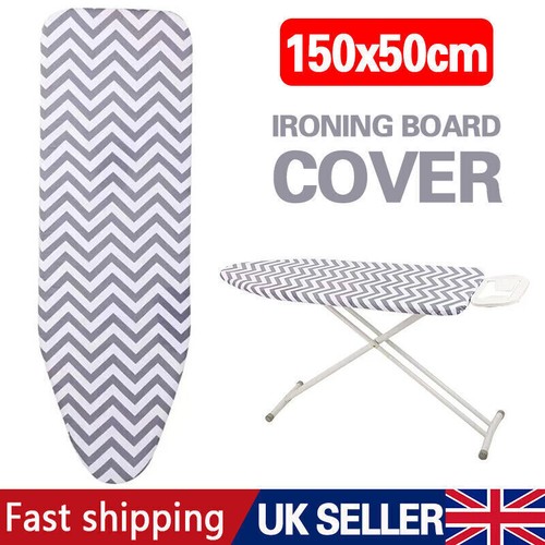 Super Extra Wide Large Elasticated Ironing Board Cover Replacement 150x50cm NEW - Picture 2 of 10