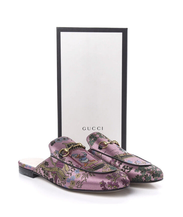 Gucci X Disney Jacquard Japanese Donald Duck Princetown Gucci X Disney Jacquard Japanese Donald Duck Princetown