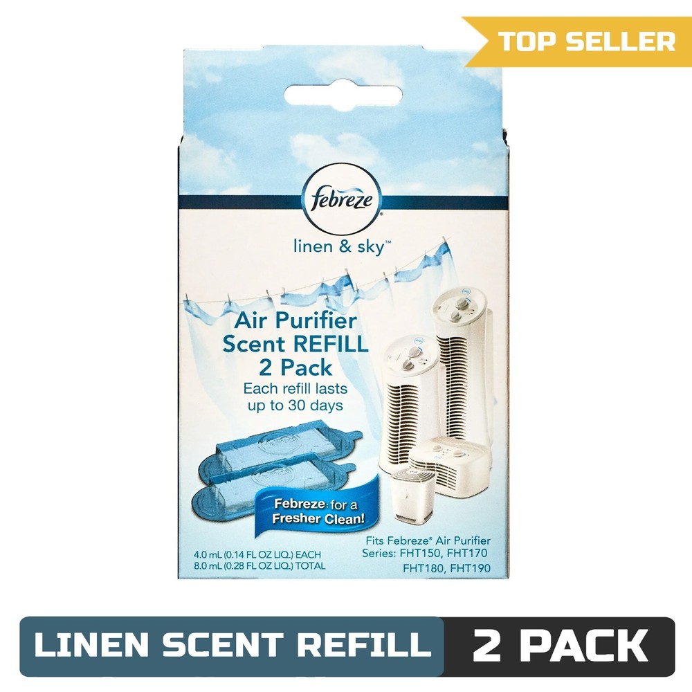 Febreze Air Purifier Linen Scent Refill Cartridge 2 Pack FRF102L