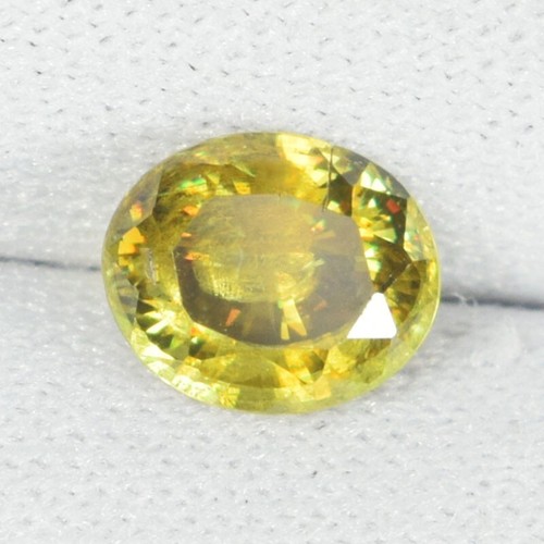 1.09 Cts Mejor Brillo Multi Brillante Esfena Natural Ovalada....!!!!!! - Imagen 1 de 2