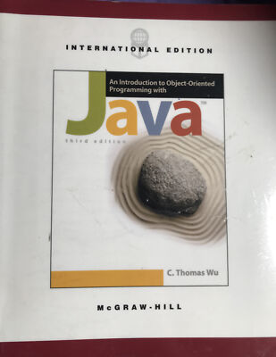 An Introduction to Object Oriented Programming with Java C.Thomas Wu 3rd Edition