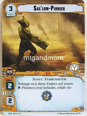 Warhammer 40000 Conquest LCG - Sae'lum-Pionier  #111 - Der Zorn der Kreuzfahrer
