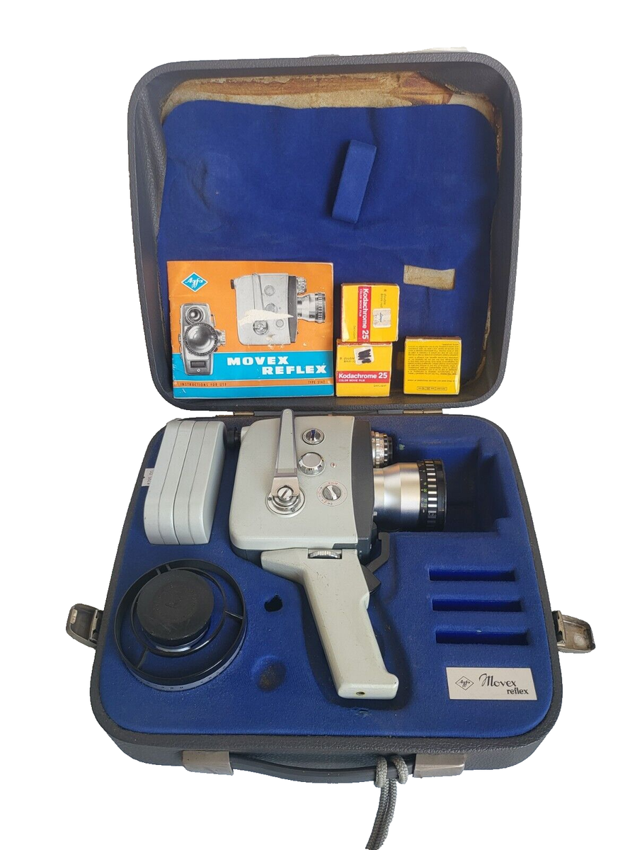Rare Vintage Agfa Movex Reflex 5142 8mm Movie Camera Kit