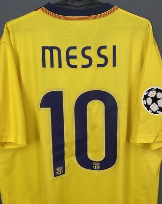 MEN FC BARCELONA 2008/2009 MESSI #10 FOOTBALL SOCCER SHIRT