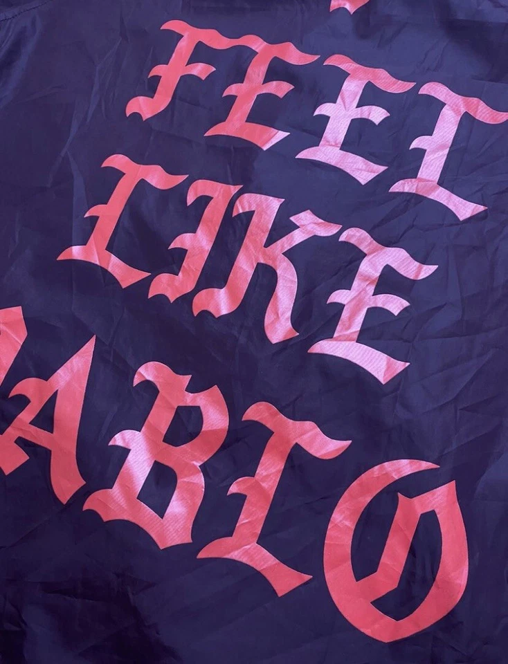 Kanye West Life Of Pablo Coaches Jacket Burgundy Augusta Size L - Image 4 of 4