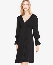 Ann Taylor - Petite 2P Black Smocked Cuff Flare Dress $149.00 (82)
