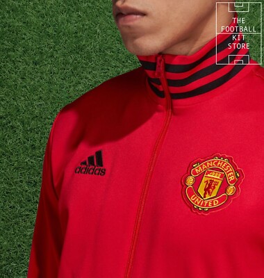 Official adidas Manchester United Track Top Mens - 3 Stripe