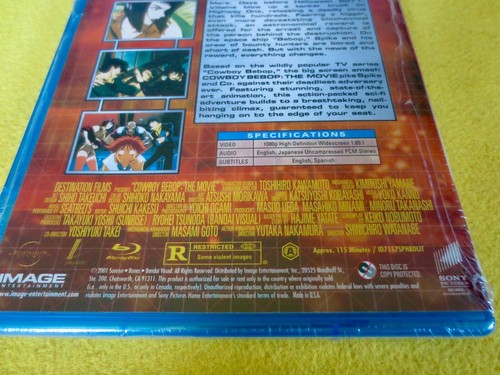 Cowboy Bebop The Movie Blu-ray 2011 Sony Home Entertainment In shrink Region A - 第 3/11 張圖片