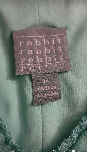 Rabbit Rabbit Rabbit Teal Green Lace Overlay Womens Sz 12p Sleeveles Midi Dress - Picture 3 of 9