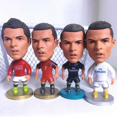 4Pcs New Cristiano Ronaldo Real Madrid CR7 Mini Soccer Figure Fans Collection | eBay