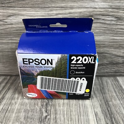 T220XL-BCS New Genuine Epson 220XL High Capacity Black 220 CMY Ink Set 2/2025