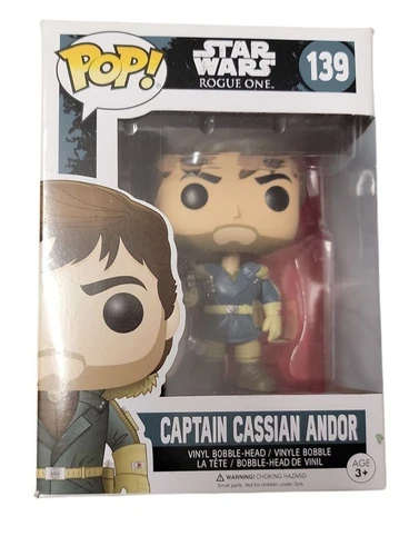 Star Wars Figurine Rouge One Captain Cassian Andor Funko Pop! #139 w/Protector