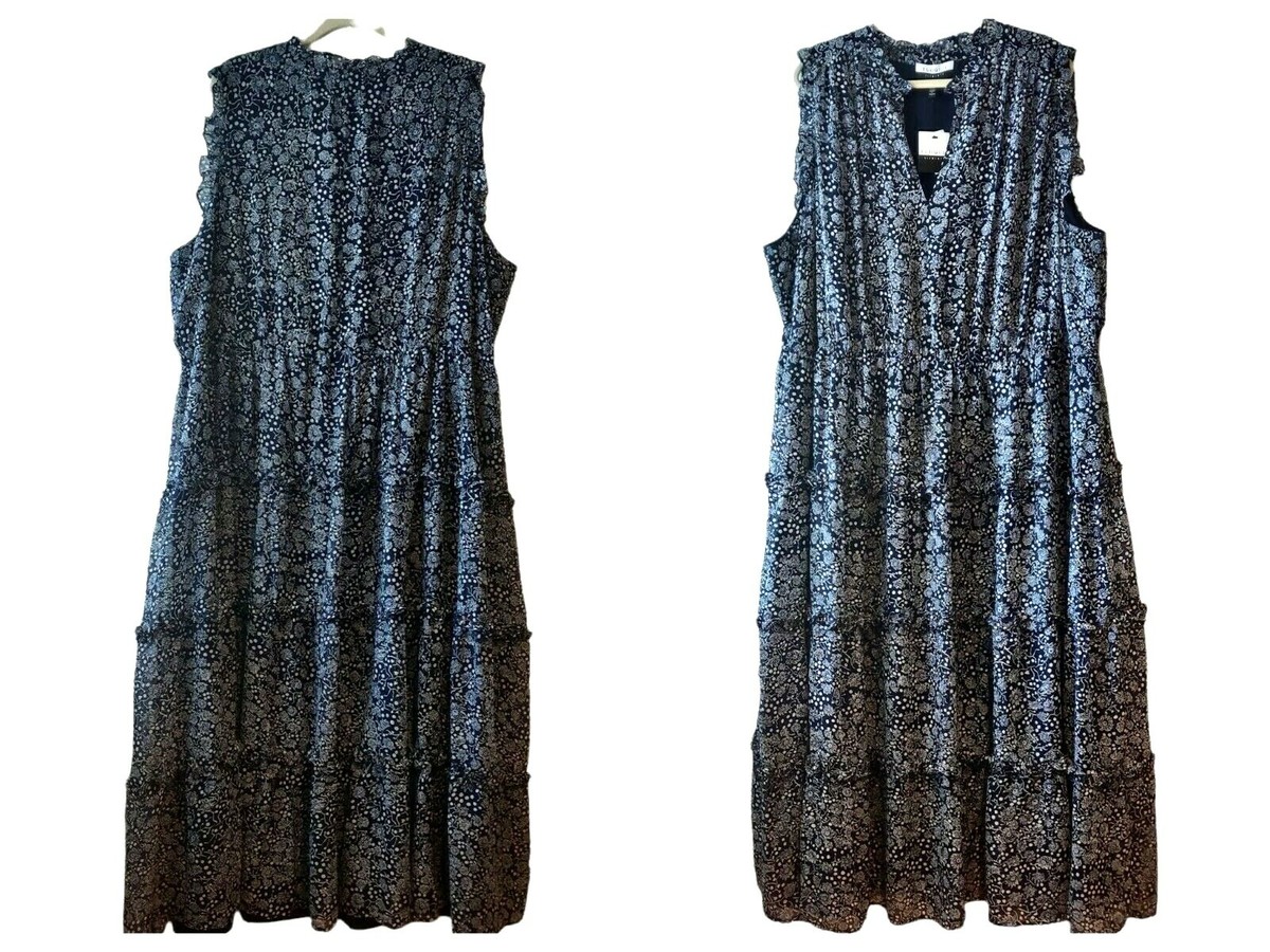sachin and babi light blue dress Mac Duggal Mock Neck Ruffle Shoulder Floral Printed Chiffon Maxi Dress