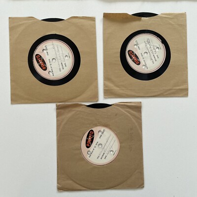 x3 Presto Amateur Home Recordings 1940s 78 RPM