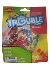 Trouble Miniature Board Game Milton Bradley Keychain Mini Kids Car 2005