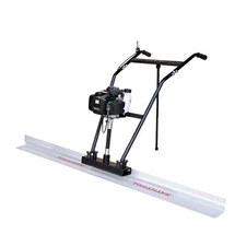 Power Screed Concrete Finishing Float 12ft Blade Board 37.7cc Gas Vibrating Tool