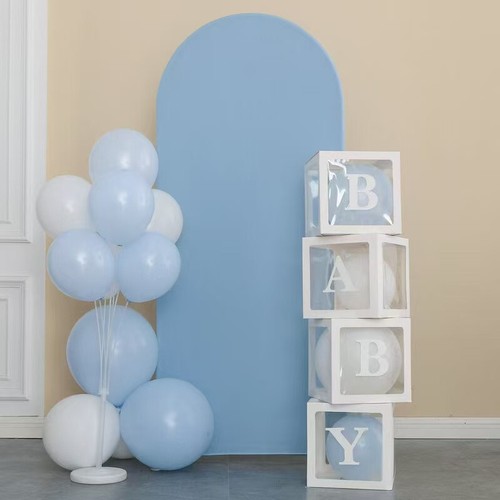 Hochzeit Bogen Abdeckung Hintergrund Abdeckung Elastisch Bogen Ständer Abdeckung für Rund Top - Bild 9 von 12