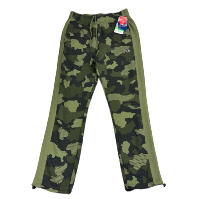 Champion Mens Urban Pursuits Mesh Camo Fleece Drawstring Sweatpants Green M  | eBay