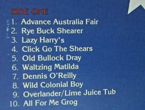 AUSTRALIA - The Songs - 12" Vinyl LP Record. Authentic & Original - Imagen 3 de 5