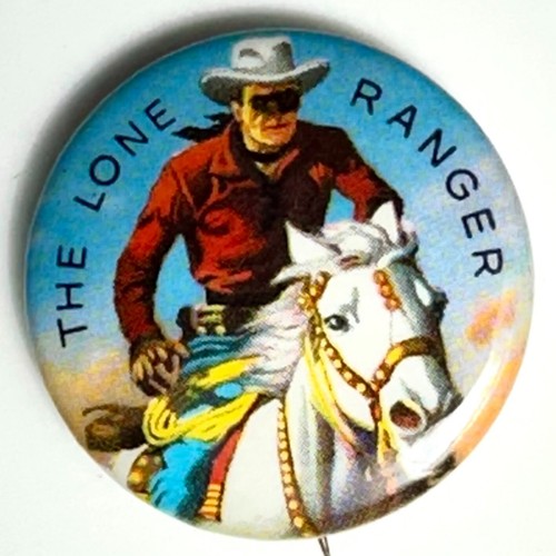 Pinback de celuloide 1,25" comprador de bonos del Tesoro de Estados Unidos miembro del Club Llanero Solitario - Imagen 2 de 4