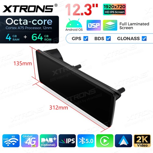 12.3" Android 14 8-Core Car Stereo GPS Retrofit For Benz C-Class W204 2011-2014 - Picture 14 of 16