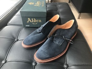 alden blue suede