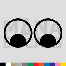 Googly Eyes Vinyl Die Cut Single Decal Sticker - Look See Vision Funny