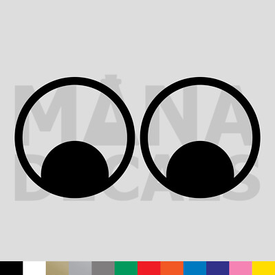 Googly Eyes Vinyl Die Cut Decal Sticker - Look See Vision Funny
