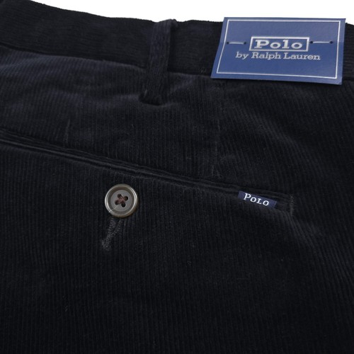$198 Polo Ralph Lauren Black Slim Fit Embroidered Corduroy Pants Mens 40 X 32 - Picture 4 of 12