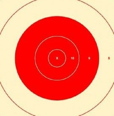 SR-1C (Red) NRA Official 100 Yard Repair Center for SR-1 Target (100) Tagboard 