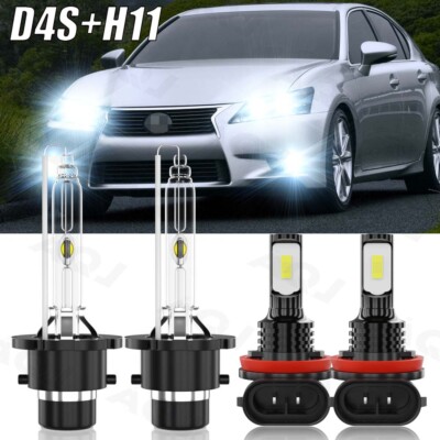 For 2013-2015 Lexus GS350 GS450h LED HID Xenon Headlight Bulb Hi Lo Fog Light