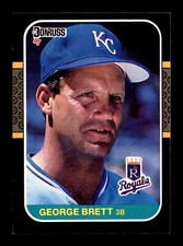 1987 Donruss #54 George Brett Kansas City Royals Baseball Card HOF