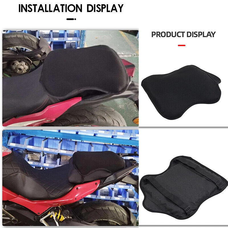 Motorcycle Comfort Gel Seat Cushion For YAMAHA FZ1 FZ16 FZ6 FZ750 FZ6R FZ6N FZ8 Foto 2 de 4