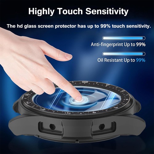 Pour Samsung Galaxy Watch 6 Classic 47 mm étui verre protection d'écran housse de lunette - Photo 7 sur 10