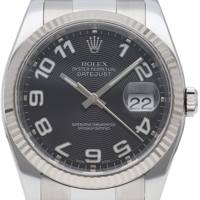 ROLEX Datejust 36 Men's Watch Oyster Concentric Dial 116234(D) K18WG/Stainle...