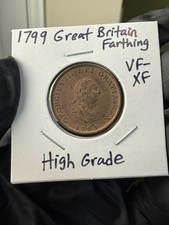 1799 Great Britain Farthing King George III – Classic 18th Century Copper