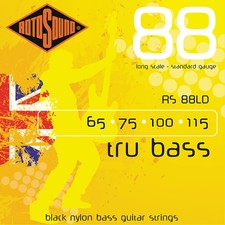 Rotosound RS88LD Trubass Black Nylon Flatwoun...