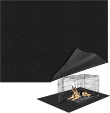 46" X 60" X 0.23'' Mat Under Dog Crate Waterproof Non-Slip Kennel Mat to Protect