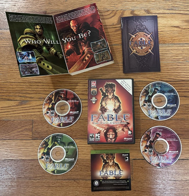 Fable The Lost Chapters PC Complete in Box w/Dustcover, Manual, Insert & 4 Discs